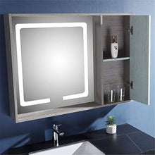 Set di Mobiletti Specchio e Lavabo Rock Slab Slab Bagno Mobile Mobile Bagno in Legno Large Blocchetto Bagno Mobile a Muro Specchio Mobile Vanity (Color : Green, Size : 48x99x50cm)