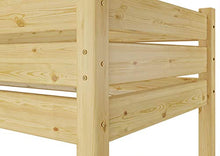Erst-Holz Solido Letto a Castello per Adulti 90x190 con doghe rigide e divisibile 60.16-09-190T100