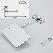 MTXJ Specchio Ingranditore da Parete X3 e Specchio Piatto, Girevole 360 °, Allungabile e Finitura Cromata per Bagno, Spa, Hotel Specchietto da Trucco