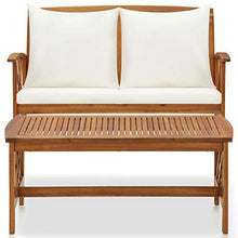 Tidyard Set Divani da Giardino con Cuscini in Legno massello di Acacia,Salotto da Giardino,Set Mobili da Giardino in Legno, Set Salotto da Esterno con Tavolino,Ampia Scelta di Colori e Dimensioni