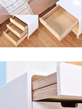 MMWYC Comodino Mobili Camera da Letto Moderna Multi-Funzione Semplice -3 Cassetti Solid graziosa Comodino Legno Comodino Governo di immagazzinaggio