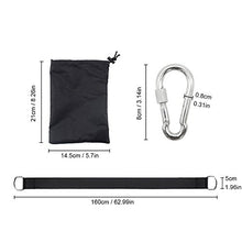 Xatan Kit Appeso Altalena, Cinghie appese oscillanti da 150 cm Facili da installare con moschettoni con ghiera di Sicurezza, Supporto Fino a 2200 libbre per altalene, amache attività all'aperto