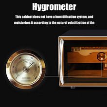 VIY Umidificatore per Sigari, Humidor, 12-23 °C, Display Digitale, 50 W, 38 Db, Illuminazione a LED, 25 L, Touch, 150 Sigari, Ripiani in Legno di Cedro, Nero
