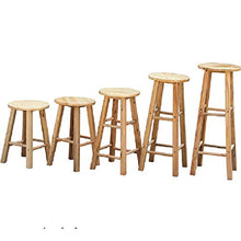 KHFJ Sedile da BagnoSgabello Multifunzionale in Legno Sgabello Alto Sgabello da Bar Sgabello retrò Semplice AntiscivoloSedia da Doccia (Size:30x30x50cm; Color:Wood Color)