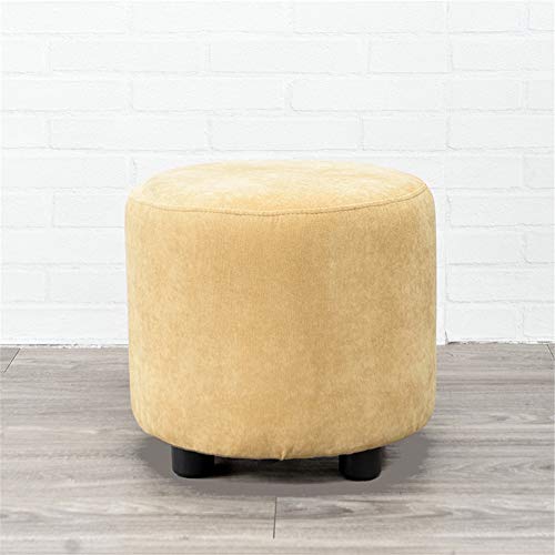 HBING Tempo Libero Mobile Poggiapiedi Ottomano Imbottito Poggiapiedi Poggiapiedi Ad Alte Prestazioni Poggiapiedi Resto Sedile Extra per Camera Letto E Soggiorno Sala Lettura Sala Ristorante,Yellow