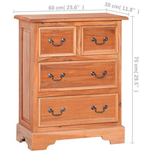 Tidyard Cassettiera in Legno Massello di Mogano,Cassettiera per Camera,Cassettiera Armadio Interna,Utilizzato in Camera da Letto, Soggiorno, Cucina
