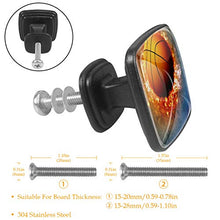Poster di basket 4 PCS Pomelli per Porta, Pomolo per Mobile, Pomelli per Mobili con Viti, Maniglia per Armadietto, Pomelli per Porta, Pomelli per Cassetti per Porta, Armadio, Cassetto e Credenza