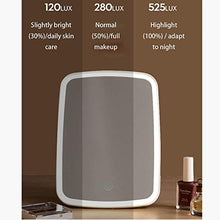 AOIWE Specchio per Il Trucco Specchio Smart Mirror Specchio per Trucco per vanità con luci e ingrandimento, Specchio Ricaricabile, sensore tattile, Specchio cosmetico da Tavolo Portatile