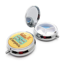MovilCom® - Portapillole giornaliero tascabile con 3 scomparti, portapillole organizer per pillole e medicinali, 2 pezzi (mod.653304 e mod.653306)