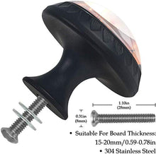 Music in You Pomelli per Porta Set di 4 Pomelli per Mobili Manopole per Cassetti Cucina Armadio Vetro