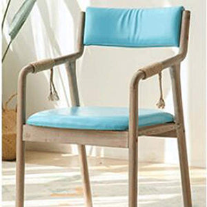 ZJ Stabile Semplice Sedia da Pranzo in Legno massello Tessuto Retro Moderno Ristorante Hotel casa Indietro Cinese bracciolo Sedia da Pranzo in Legno curvato Unico (Color : B)