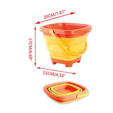 guangzhou Portatile Secchio da Spiaggia Giocattolo di Sabbia Pieghevole Pieghevole in plastica Multiuso Secchio di plastica Morbido barile Pieghevole Blu