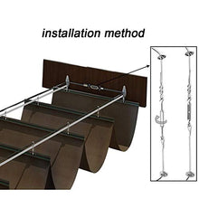 GDMING Retrattile Ombra A Vela Scorrere su Filo Crittografia Protezione Solare Tessuto per Giardino Terrazza Prato Sostituzione Copertina per Telaio Pergolato 40 Dimensioni Poliestere