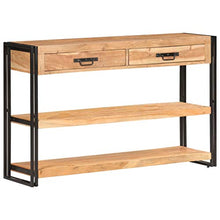 Wakects, credenza per soggiorno, in legno massiccio di acia, 120 x 30 x 75 cm