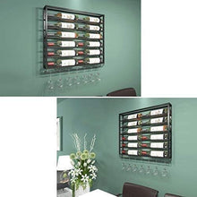 zvcv Portabottiglie per Vino Portabottiglie per Vino da casa Calici da Cucina Portabottiglie per liquori Carrello Vuoto Area controllata per umidità se Pre-Statua, 75X10X85Cm