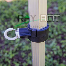 RAY BOT. Gazebo pieghevole 3x3 in alluminio con pali esagonali da 45mm e tessuto impermeabile. Linea professionale (Con Teli Laterali, Grigio)