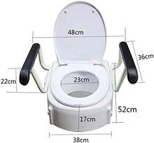 Maniglioni da Bagno Toilet corrimano Raised Toilet Seat con Il Coperchio Regolabile Toilet Seat con Il bracciolo Accessori da Bagno