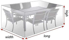 Fodere per Mobili da Giardino Impermeabili 160X130X90Cm, Copertura per Mobili da Giardino, Coperture per Tavolo da Pranzo in Tessuto Oxford Resistente al Vento, Protezione da Patio, 2 Colori, 33 Misu