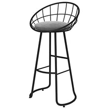 TRGCJGH Sedia da Bar Moderna per Cucina Sala da Pranzo Altezza del Bancone degli Sgabelli da Bar Sgabello con Schienale E Poggiapiedi Rivestimento in Velluto,C-SeatHeight27.5inch