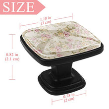 Shabby floreale 4 PCS Pomelli per Porta, Pomolo per Mobile, Pomelli per Mobili con Viti, Maniglia per Armadietto, Pomelli per Porta, Pomelli per Cassetti per Porta, Armadio, Cassetto e Credenza