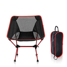 LINGZE Sedia da Campeggio Pieghevole per Il Tempo Libero all'aperto, Sedile Pieghevole Portatile Leggero con Borsa da Viaggio, Pesca, Spiaggia, Viaggio