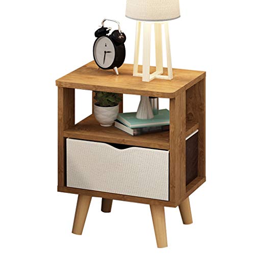 Comodino Camera da Letto Assemblea Domestica Addensare da Terra Storage Box di pompaggio Studio Multifunzione Locker Soggiorno Corridoio FANJIANI (Color : Cherry)