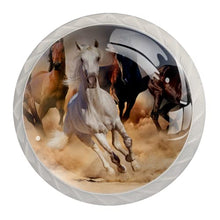 Maniglie per cassetti Manopole per cassetti Manopole rotonde Confezione da 4 per armadietto, cassetti, cassettiere, cassettiere ecc - cavallo