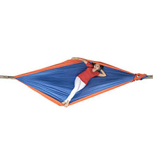 Ticket to the Moon - Amaca originale Ticket to the Moon + borsa Express + gancio a S, 320 x 200 cm, Royal Blue/Orange