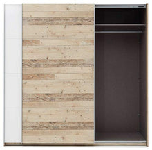 AVANTI TRENDSTORE - Carli - Arredamento per Camera da Letto, in Legno Laminato di Colore Marrone Chiaro/Bianco (Old Style) (Armadio)