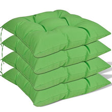 Goliraya 4 pz Cuscini per Sedie Verde/Rosso/Blu/Crema/Marrone,Cuscini Seduta,Cuscini per Sedie da Giardino,Cuscini per Sedie da Esterno 40x40x8 cm