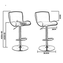 TYJIAJU Sedie Sgabello da bar semplice ed elegante in metallo + Pu Sgabello girevole a 360 ° Sgabello alto comodo da indossare jgh/C