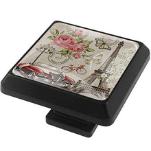 Cartolina di Parigi 3 PCS Pomelli per Porta, Pomolo per Mobile, Pomelli per Mobili con Viti, Maniglia per Armadietto, Pomelli per Porta, Pomelli per Cassetti per Porta, Armadio, Cassetto e Credenza