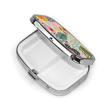 Scatola quadrata per pillole medicinali da giardino segreto moda pillola organizzatore viaggio pillole dispenser per vitamine integratori