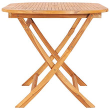 vidaXL - Tavolo da giardino pieghevole, 160 x 80 x 75 cm, in legno massello di teak