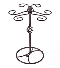 SELEZIONE Portabicchieri per vino rosso in ferro da stiro con coperchio portabicchieri con supporto per tazza da cucina e vino (bronzo scuro)