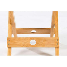RSTYS - Sgabello pieghevole in legno di bambù naturale, pieghevole per doccia, sedia da doccia pieghevole per gambe e poggiapiedi, sedile portatile per la casa