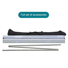 MSQL Schermo Banner Pull-up Trasparente Schermo in plastica Trasparente Schermo divisorio Protettivo Anti-starnuto con Supporto in Acciaio in Alluminio, per distanze sociali, scuole,60 * 160cm
