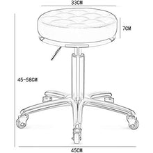 Sedia Da Barbiere in Acciaio Inossidabile Dorato Per Uso Domestico, Camera Letto Nordica Creativa Per Soggiorno Sedia Lettura Per Tempo Libero Sgabello Bellezza Girevole Sollevabile A 360 °,Grigio