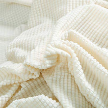 Fodere per Divano Copridivano Elasticizzato Jacquard Tinta Unita per Divani Copertura Protezione per Mobili in Spandex di Poliestere con Fondo Elastico e Antiscivolo (Bianca,190-230 cm)