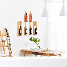 La bottiglia del supporto della cremagliera del vino ripiano Wine Rack Nordic Ristorante parete vino rack casa Hanging Rosso for Ccompliment qualsiasi spazio, Legno WTZ012