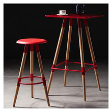 Lanrui di Legno Solido Bar Sgabelli Creativo Designer Bar Sgabelli Soggiorno Sala seggioloni Tavolo Sedie Bar Sedie (Color : Black, Size : 37X37X79cm)