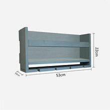 GZA Cremagliera del Vino Struttura in Legno Cremagliera del Vino Supporto Cremagliera del Vino Cornice Galleggiante Decorazione della Parete del Salone Cucina del Ristorante (Formato: 53 * 10 * 22cm)