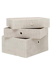 Suhu Comodino Camera da Letto Metallo con 3 Cassetto Comodini Piccolo Design Mini Cassettiera Basso Quadrato Tavolino da Salotto Moderno Soggiorno Cameretta in Legno+Acciaio Bianco+Beige