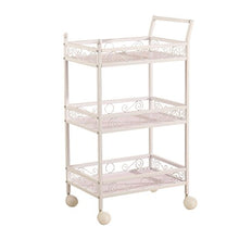 MEI XU Carrelli di Stoccaggio Carrello - Carrello per Attrezzi Carrello per Attrezzi Carrello per carrelli Domestici Carrello a Tre Livelli Carrelli di Utilità