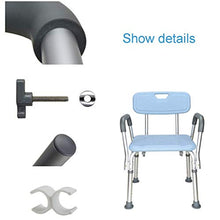 LYLSXY Sgabelli da Bagno, Sedia Doccia/Utensili Antiscivolo/da Bagno Sgabello Sgabello/con Gambe Di Alluminio Resistente/per Anziano, Anziano, Handicap Disabilitato,B.