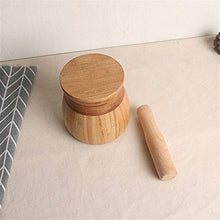 Unknow Tigkley Strumento di Cottura della Cucina del Barattolo di Aglio della libbra della Famiglia della schiacciatrice Manuale di bambù,Nessun Coperchio,L