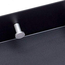 HYJMJJ Great Coat Ganci, Nero Alluminio dello Spazio Bagno-Multi Funzione di Supporto Mensola con 5 Ganci, Tieni la Grande Vita.