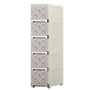 BUDBYU Armadio a Lato Stretto, Armadio con Cucitura in plastica Tipo cassetto Armadio da Bagno Armadio da Cucina Stretto ripiano per Risparmiare Spazio