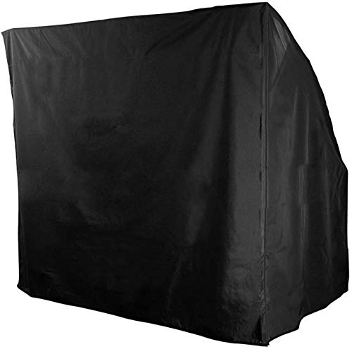 bennyuesdfd Copertura per altalena 3 posti impermeabile per esterno giardino patio altalena amaca copertura per parasole copertura per sedie a sdraio famiglia per il tempo libero nero 86,6 x 67 x 49