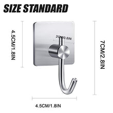 FENRIR Ganci Adesivi,Ganci Portasciugamani in Acciaio Inox Gancio Appendiabiti da Parete Autoadesivo/Gancio per Cucina e Bagno,4 Pezzi
